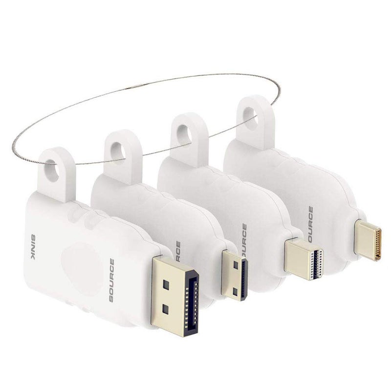 POCKET PANDA Universal HDMI Adapter Ring Kit with Security Loop-4K HDMI Office Video Converter. Four Adapters with Key Security Loop.Universal HDMI Adapter Kit, HDMI Ring